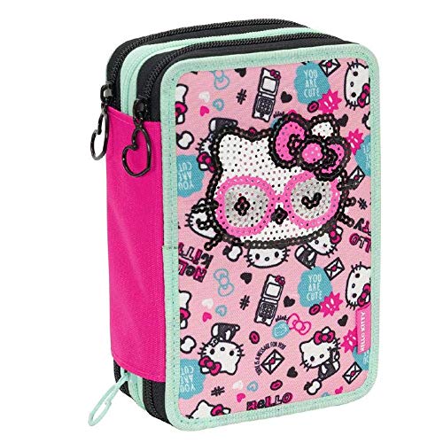 Hello kitty fabulous astuccio 3 zip