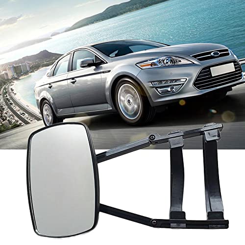 2PCS Espejo para remolque de automóvil, Espejo auxiliar de remolque fácil de montar, Espejo de remolque ajustable,para la mayoría de los espejos de vehículos grandes Cover