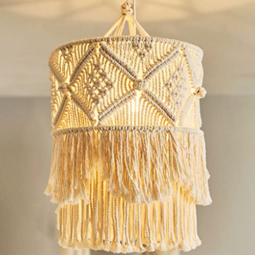 Hanging couvercle de lampe en macramé pour décoration de lit - 3