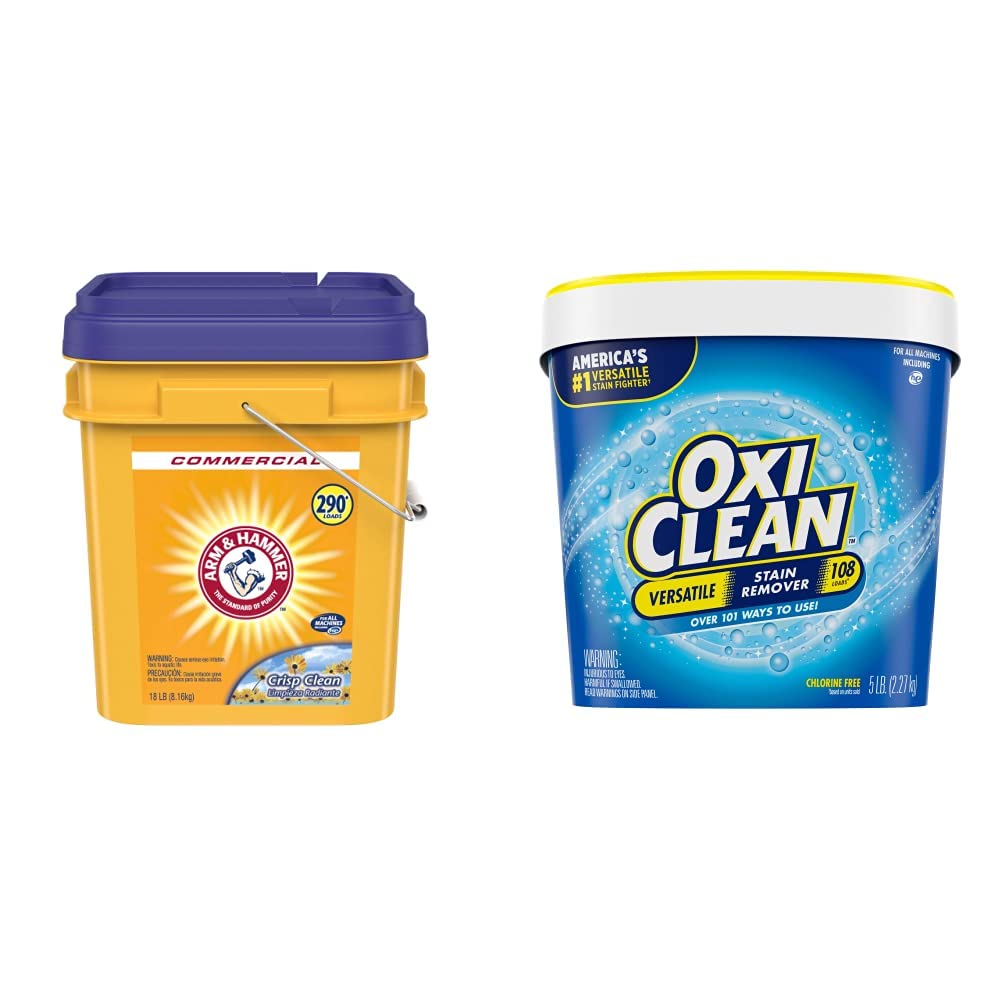 Amazon.com: Arm & Hammer Powder Laundry Detergent, 18lb Pail +