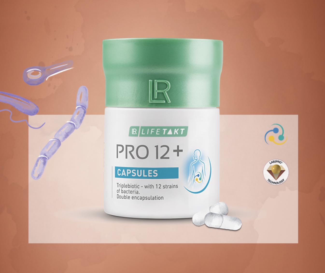 LR Pro 12+ Kapseln, optimierte Rezeptur der bekannten Pro12 Kapseln, 17g = 30 Stück - MHD 12.2026