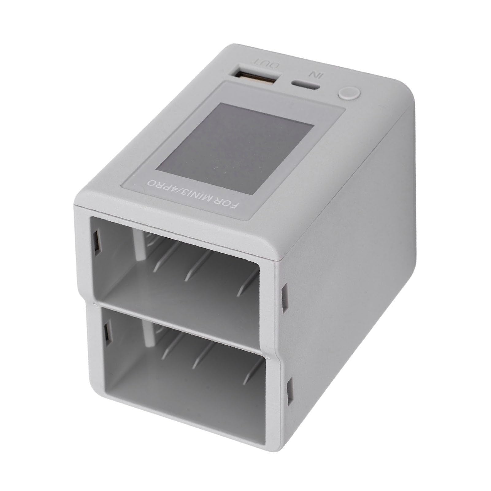 GOWENIC Drone Battery Charger Hub, 45W PD Station de Chargement Rapide avec écran LCD, pour Mini 3 3 Pro 4 Pro Drone Batteries, 2 Batteries Chargées Simultanément
