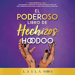 Diseño de la portada del título El Poderoso Libro de Hechizos Hoodoo