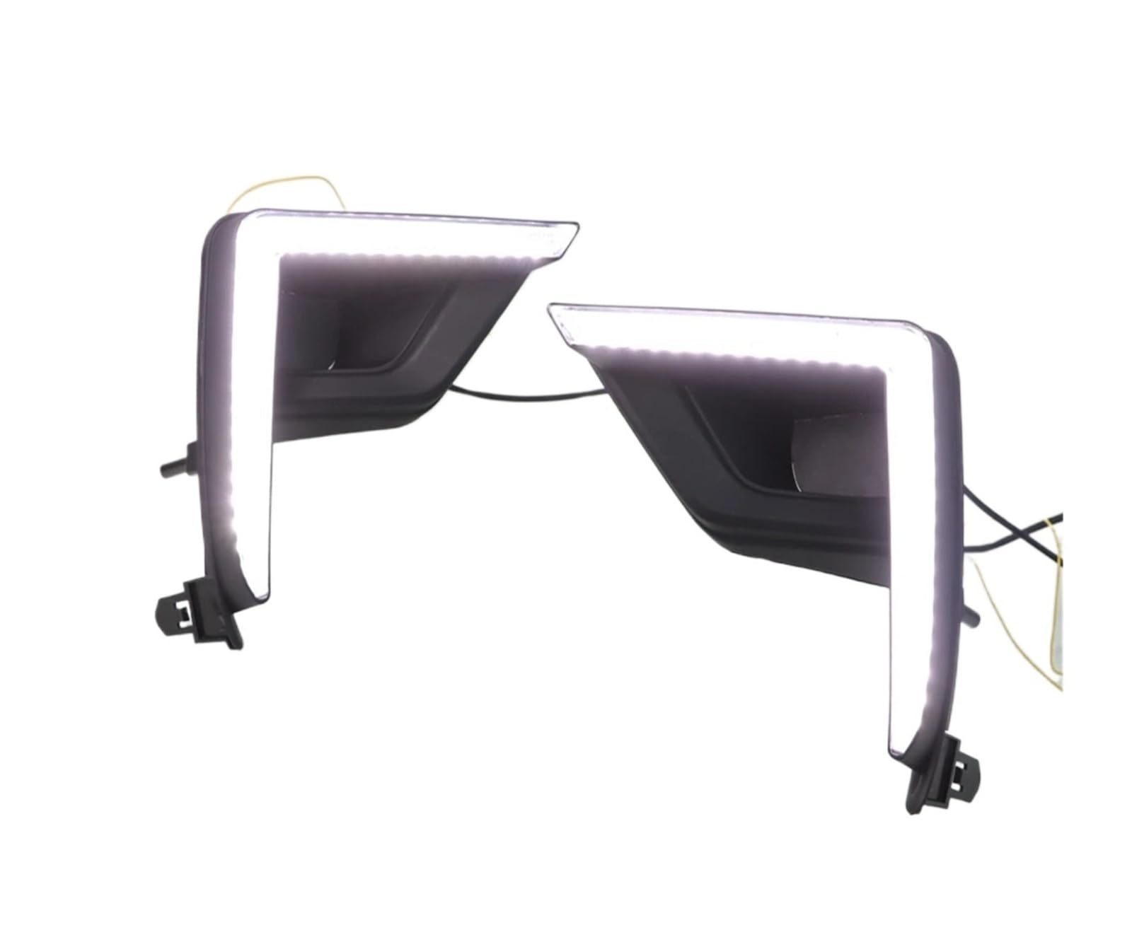 XCZPRKMXY LED DRL Daytime Running Light Front Bumper Driving Fog Lamps Assembly w/Turn Signal Accessories Compatible with Toyota Prado 2018 2019