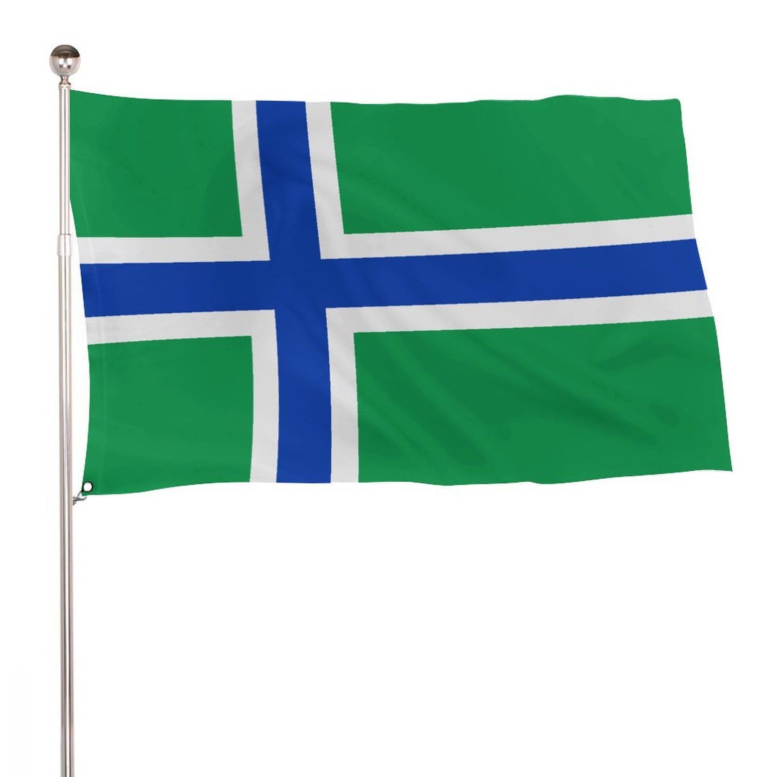 South Uist Flag 115D Polyester 5x3 Ft with 2 Metal Eyelets