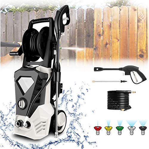KGK 3500PSI White Electric Pressure Washer with 32ft Cable, 2.6GPM
