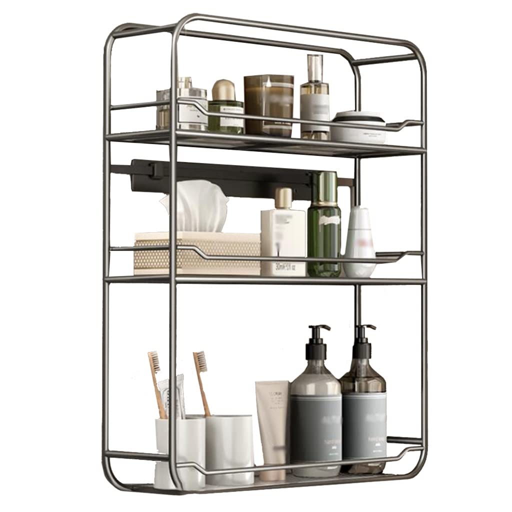 Acrylic Shower Caddy 3 Tier Shower Caddy Hanging for Tile Walls Wall Mounted Clear Bathroom Shower Rack Organizer