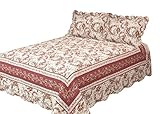 Colcha tipo: Impreso Patrón Ultramar Old rosa corona – Juego de funda nórdica para cama