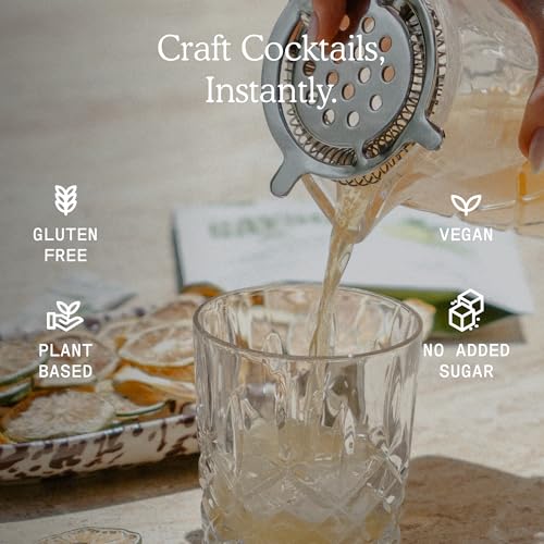 Image of SAYSO x Maggie Awbrey Yuzu Basil Cocktail Sticks | Craft Cocktail or Mocktail in 1 Min, Just Add Water + Spirits (0g Sugar, 10 Calories, Vegan, Gluten-Free, Kosher, Non-GMO), 8 Single-Serve Mixers