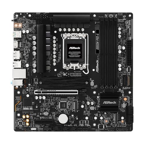Image of ASRock B860M Pro A DDR5 8666 MHz 256GB M.2 LGA1851 B860 Micro ATX Motherboard Intel Core Ultra BIOS Flashback SATA3 6.0 Gb /s PCIe 5.0