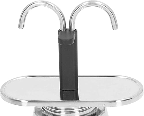 Miniatura 8 de Moka - Cafetera de 34fl oz doble tubería de acero inoxidable grado alimenticio antiquemaduras antideslizante espesado olla moca