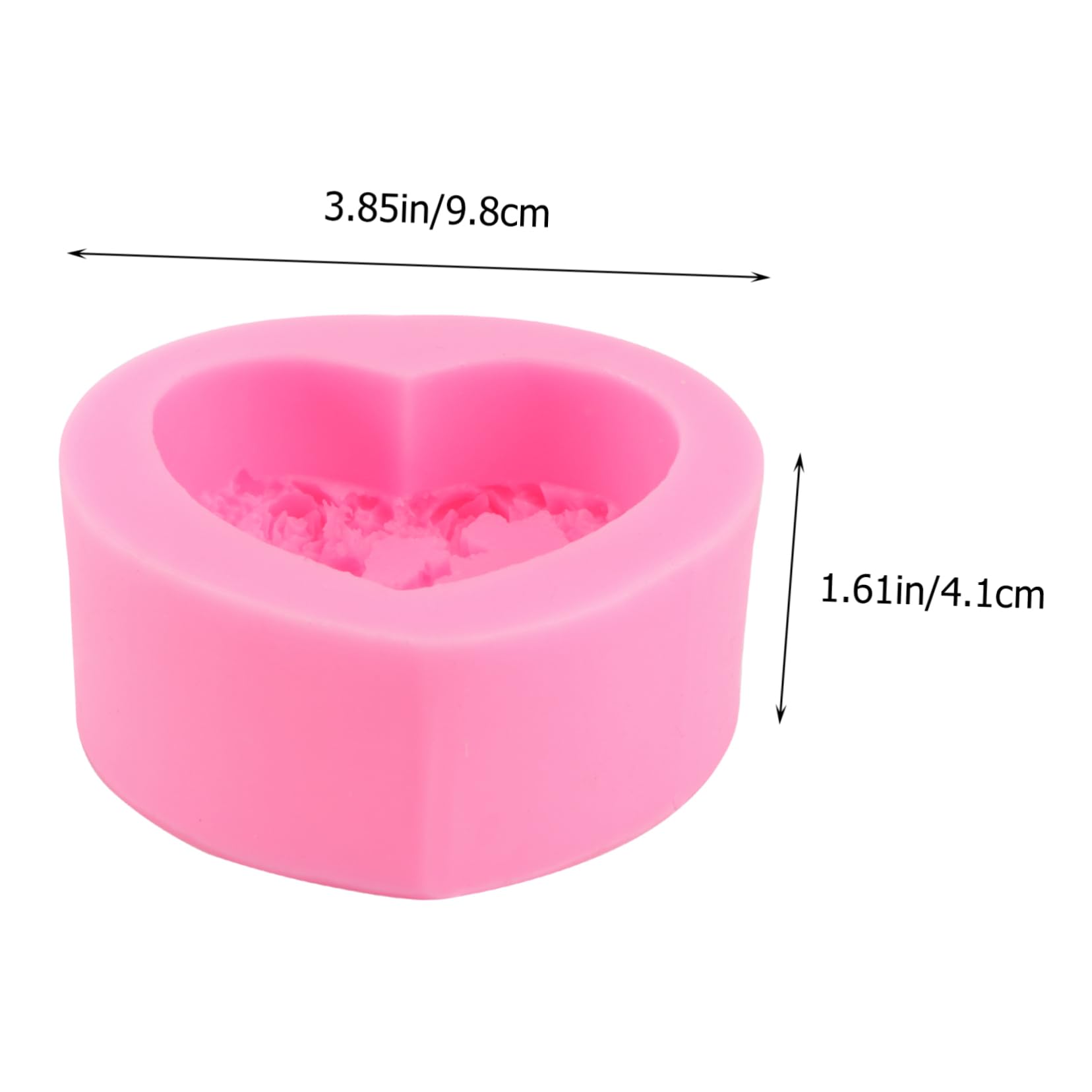 Artibetter Lot De 2 Moules À Gâteaux En Silicone En Forme De Cœur Pour Fondant Chocolat Décoration De Gâteaux Moules À Gâteaux En Forme D'Ange Fournitures De Pâtisserie Outil De