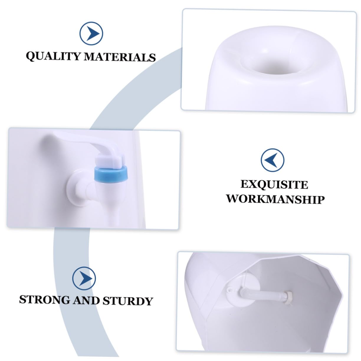 Soporte Plástico para Dispensador de Agua de Compacto y Portátil Resistente y Fácil de Limpiar para Hogar y Oficina Compatible con Garrafones Invertidos