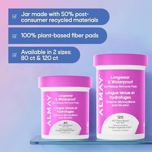 Image of Almay Longwear & Waterproof Eye Makeup Remover Pads, 24 Pack