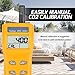 Portable CO2 Meter Handheld CO2 Detector Monitor 0~9999ppm, Carbon Dioxide Meter with Alarm Function, Temperature & Humidity Meter NDIR Sensor Air Quality Monitor for Home Trip Classroom and Office
