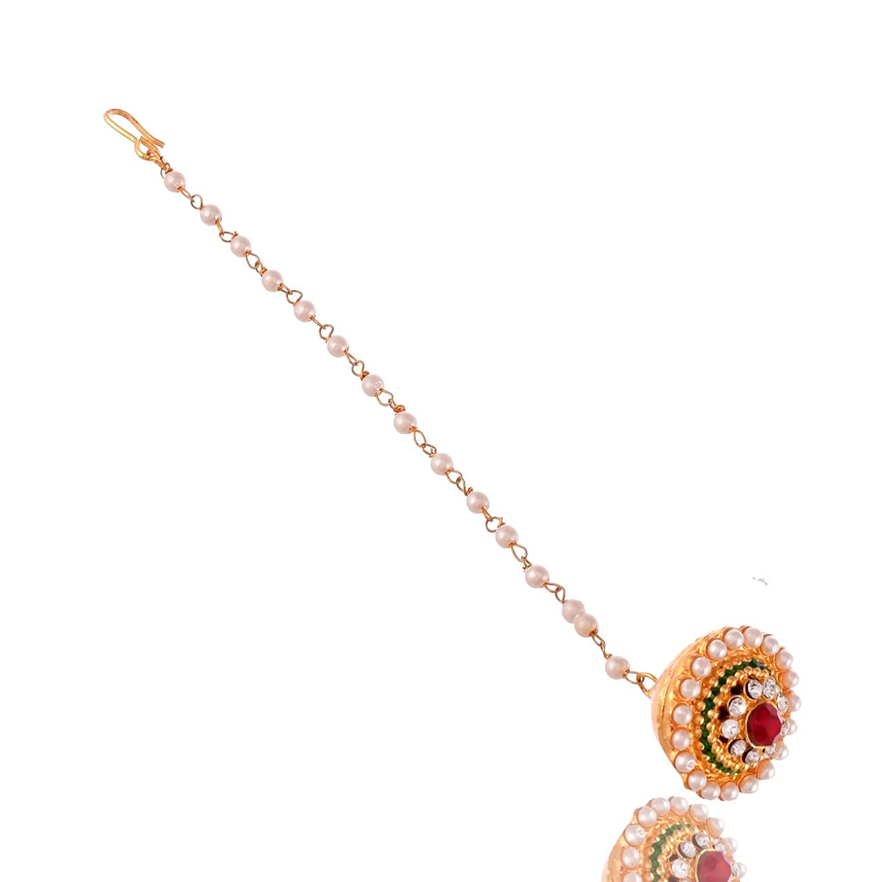 saket nc by chanda saket Green & Red Pearl Stone Borla for Women (B0861DKYZV) Amazon Price History, Amazon Price Tracker