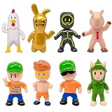 ZGCXRTO 8 Piezas Figura Stumble Man, Stumble Man Mini Figuras Set, Stumble Man Cake Toppers, Figuras Decoración Pastel Stumble Man, Stumble Man PVC Figuras para Niños Fans del Juego(Nuevo)