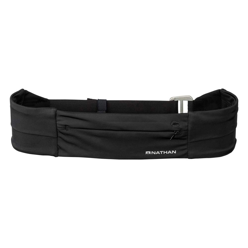 NathanZipster Fit Running Belt. Adjustable, Bounce Free Waist Pack. Pockets with Zippers. Runners Fanny Pack. Fits All iPhones, Android, Samsung etc. One-Size-Fits-All. for Men and Women