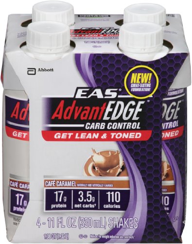 Eas AdvantEDGE Carb Control Cafe Caramel Carton Ready To Drink, 4 - 11-Fluid Ounce,Containers Eas AdvantEDGE Carb Control Cafe Caramel Carton Ready To Drink, 4 - 11-Fluid Ounce,Containers