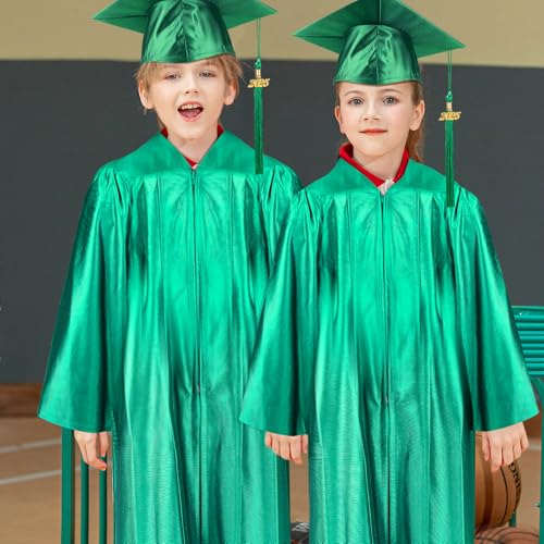 Conjunto de birrete y toga de graduación para niños miniatura 6