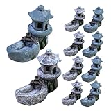 Photo Gallery lioobo 10pezzi mini pagoda statue japanese style miniature tower lanterns resin garden decorations for patio micro landscape ornament for aquarium mini ornament Photo Gallery lioobo 10pezzi mini pagoda statue japanese style miniature tower lanterns resin garden decorations for patio micro landscape ornament for aquarium mini ornament