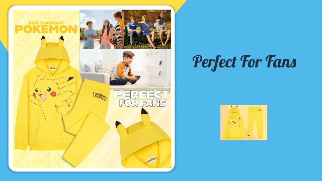 Pokémon Tuta Bambino 2 Pezzi – Pikachu Felpa Con Cappuccio E Pantaloni, Abbigliamento Invernale Da Casa E Sport, Regalo Ufficiale