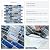 DEWOO Peel and Stick Backsplash 3D Self Adhesive Wall Tile Blue 10 Sheet