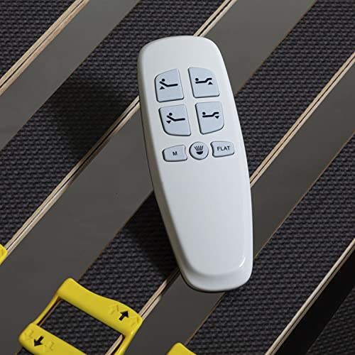 Ferlex - Elektrisches Lattenrost mit 5 Ebenen | Sehr robuste Struktur | Kabellose Fernbedienung | Buchenholzlatten (80x200) – Bild 7