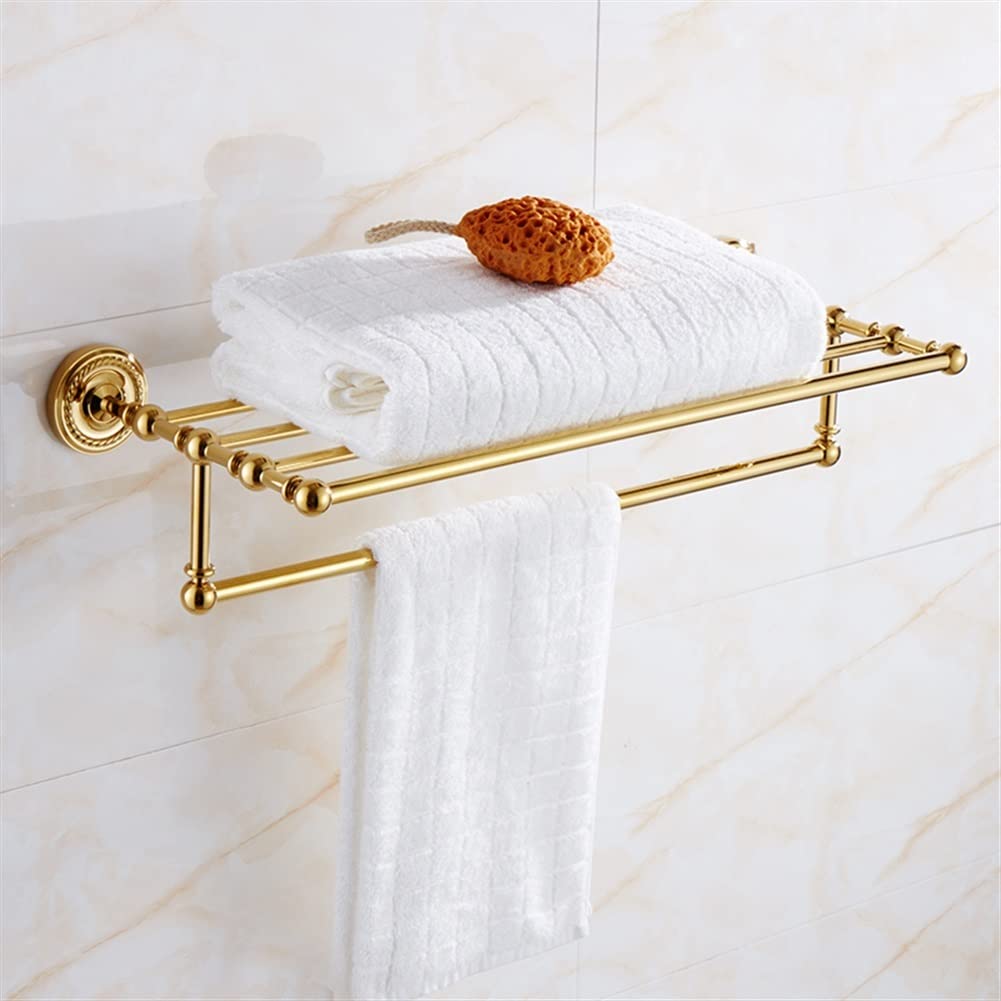 Porte-serviettes en cuivre plaqué or au style européen raffiné