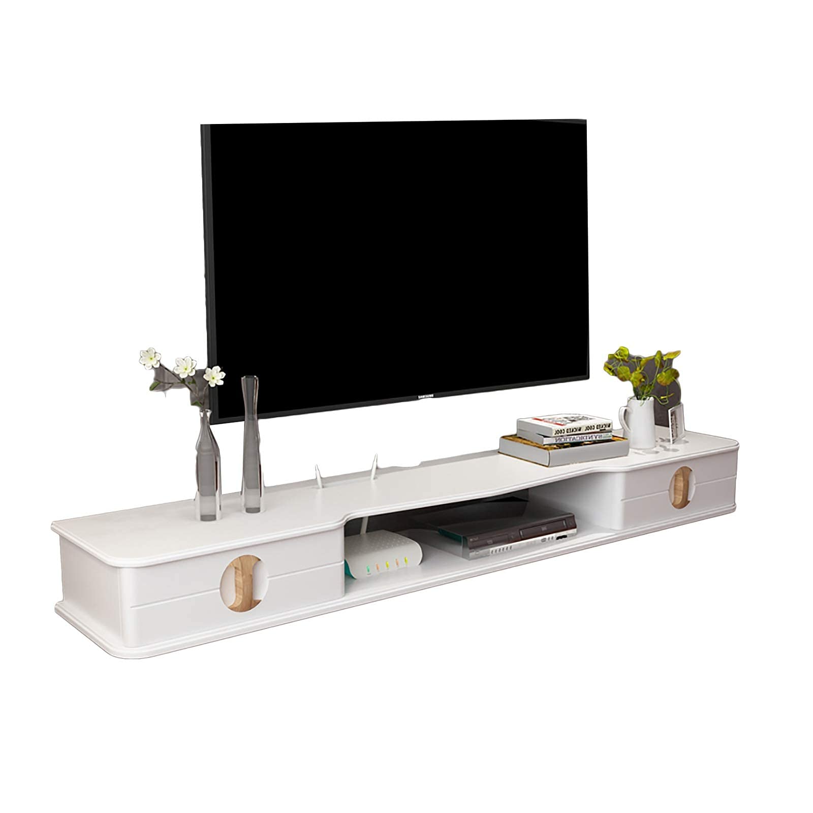 Buy TV TV Lowboard, Floating Shelves, Floating TV Stand