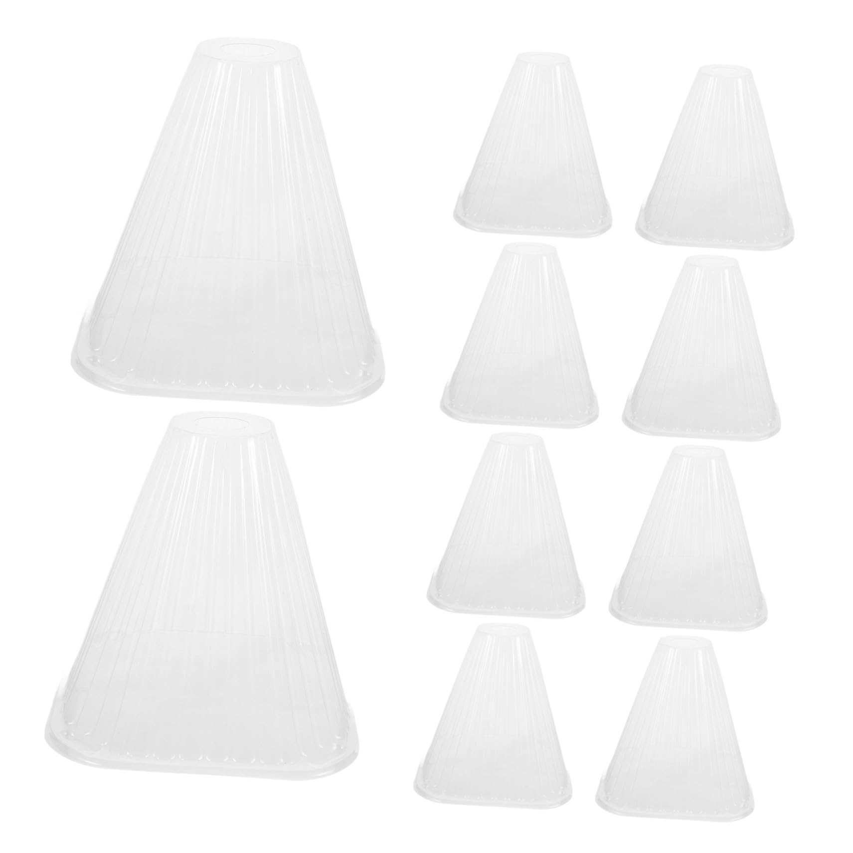 Toddmomy Cloche Conique de Protection pour Plantes, Lot de 10, Pet