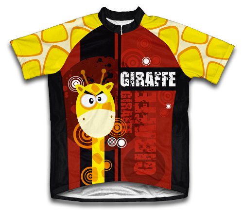 ScudoPro Patches Short Sleeve Cycling Jersey for Youth - Size M Red