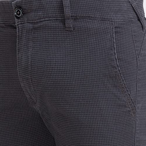 Image of Parx Cotton Black Casual Trouser for Men