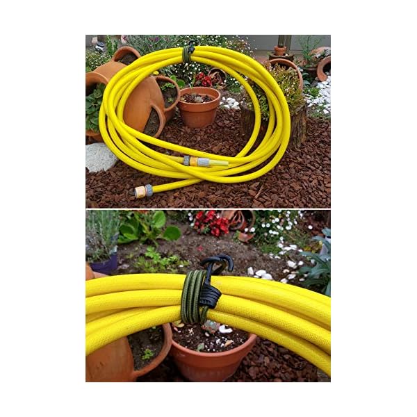 MAGMA Spanngummi 12er Set | Robuster Schnellspanner fÃ¼r Fahrrad, Auto, LKW, AnhÃ¤nger & Garten Expander zur Sicherung von Tarps, Ladung und Planen FÃ¼r Camping, MilitÃ¤r und Outdoor (100cm, GrÃ¼n) – Bild 4