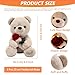 Oso de peluche, peluche de 23 cm con rosa Imagen de Oso de peluche, peluche de 23 cm con rosa