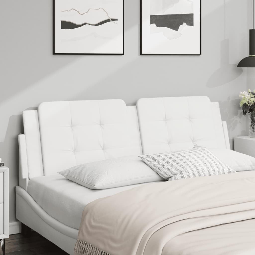 Zadar - Cojín para cabecero de cama, 160 cm, de piel sintética, tapizado, para dormitorio, con respaldo y diseño elegante