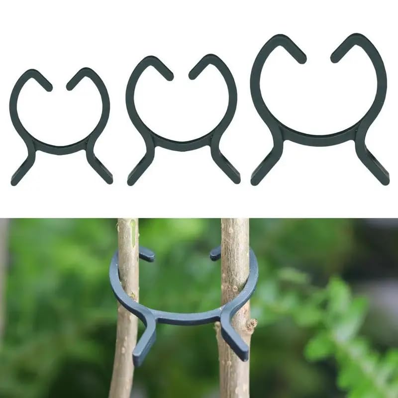 50pcs Plant Garden Clips Planting Support Grippers Great Loop Clamp Holding Stems for Flower Vine and Vegetable Lever