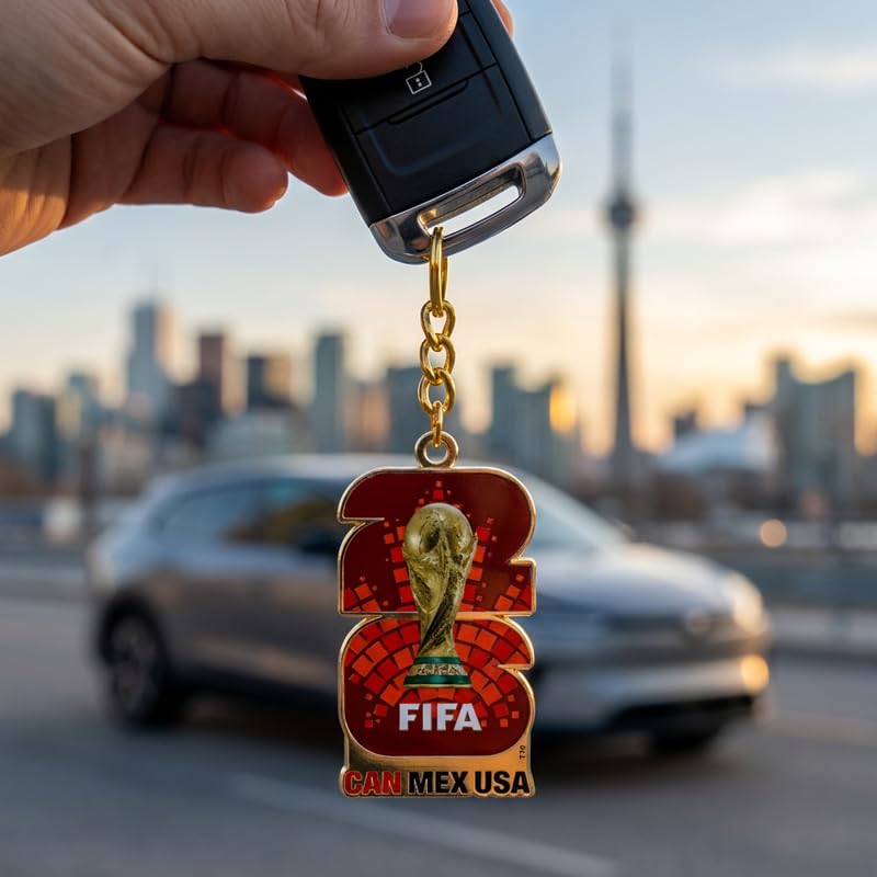 Image of 2026 FIFA World Cup Keychain - Officially Licensed, Collectible Gift for Fans, Durable Metal Ring for Keys, Backpacks