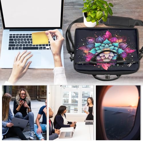 Maletín para portátil con diseño Mandala 15 pulgadas miniatura 6