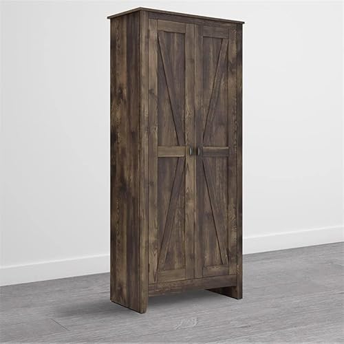 Ameriwood Home Farmington Wide Storage Cabinet, 31.5", Rustic #TOP6