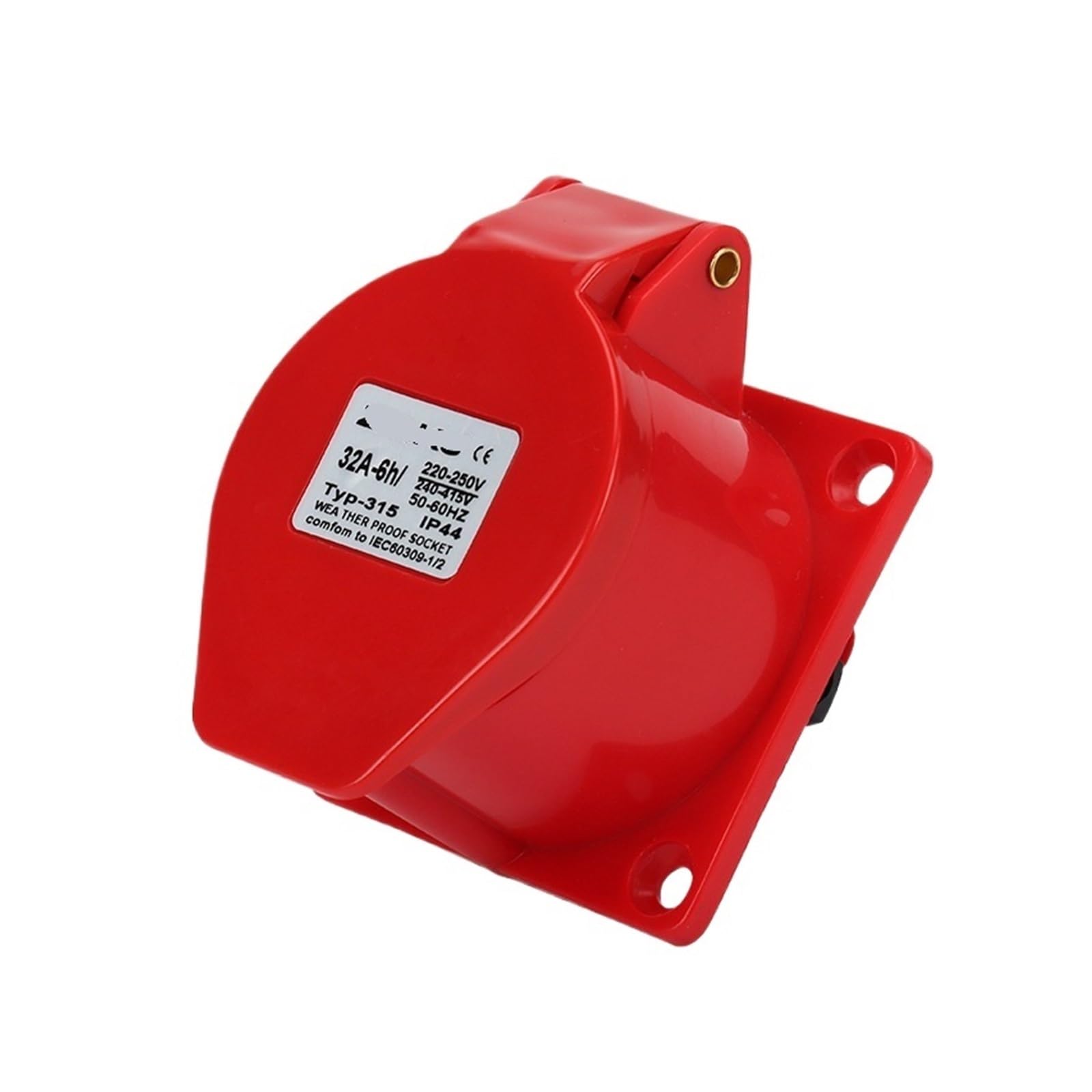 MUYTQAERG ZQ-315 Aviation Socket 5 Holes 16A5X16A Waterproof IP44 Industrial Connector
