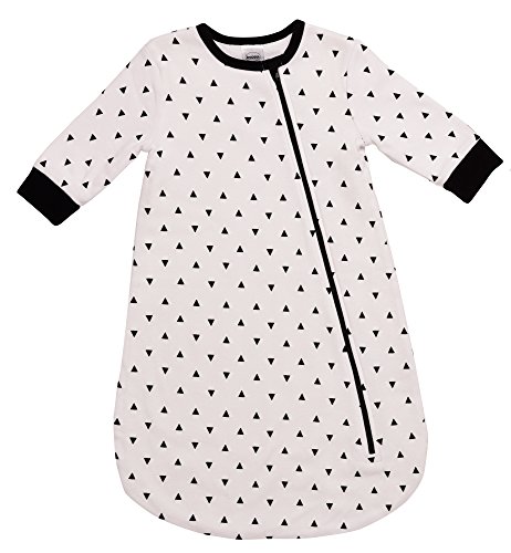 Boppy Apparel Baby Zippered Bunting Sleep Sack, White, 6-9M