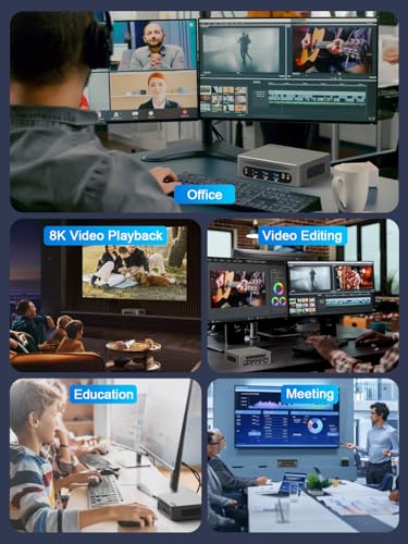 Image of HYSTOU Mini PC I7 Computer: Core I7 1360P 32GB Ram DDR5 512GB NVMe SSD Win 11 Pro Mini Gaming PC for Home Server Business
