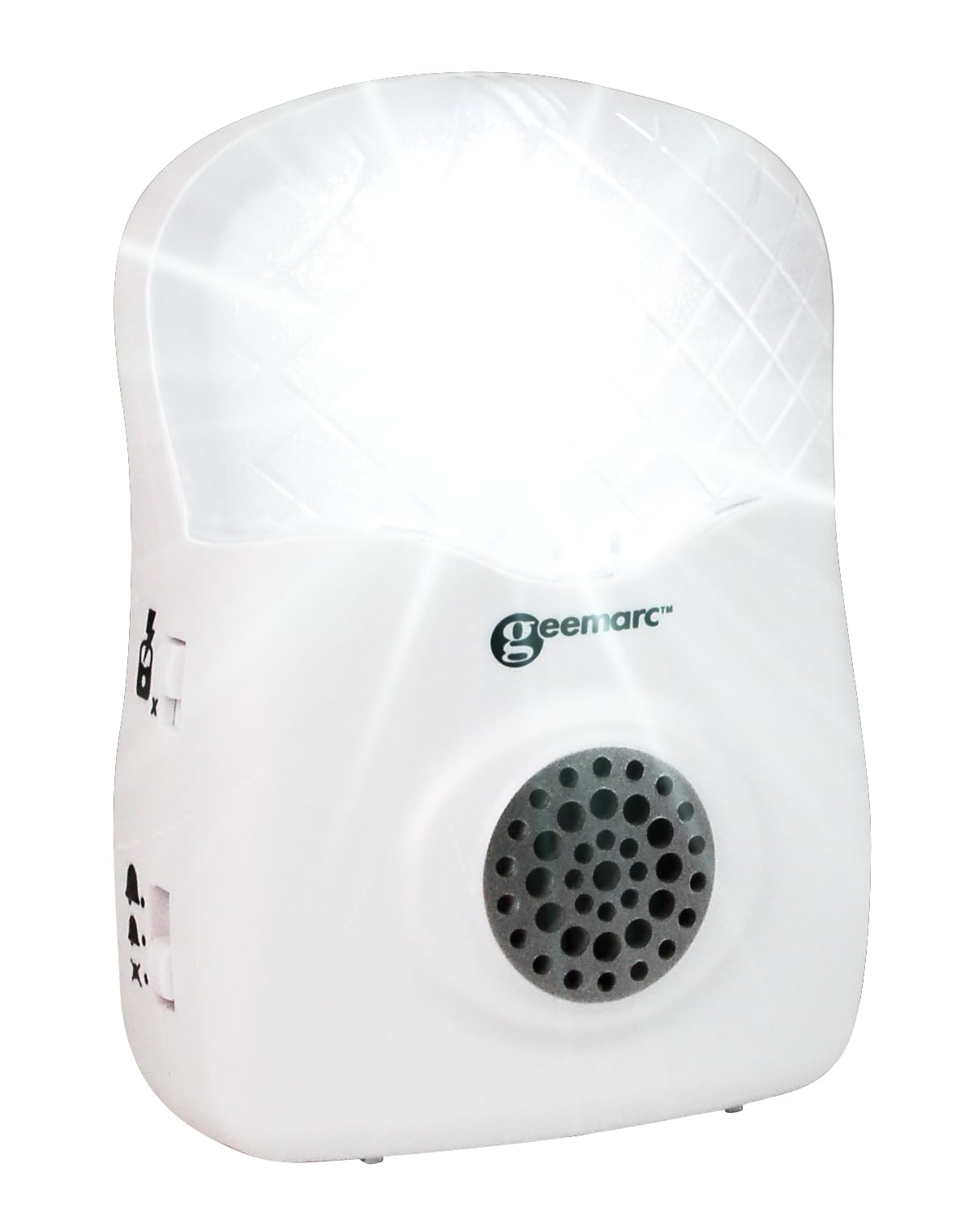 Geemarc CL12 - Amplificador de Timbre de Teléfono con Avisador Luminoso - Dispositivo para Teléfono Fijo - Posibilidad de Instalación en Pared - Ideal para Personas con Discapacidad Auditiva