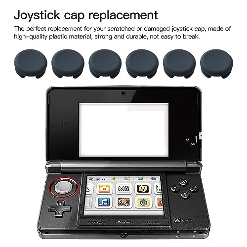 Image of XSPANDER 6-Pack Analog Joystick Cap Thumb Stick Grip Cover Circle Pad Button Replacement Repair Part for Nintendo 3DS, 3DS XL, New 2DS, 2DS XL, 2DS, 3DS
