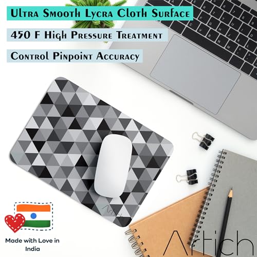 Image of Artich Rectangular Gaming Anime Mouse Pad Designer Marbles Mouse Pad Soft and Gaming Pad for Office Laptop /PC with Super Non-Slip Rubber Base and Lycra Cloth Surface for Silky Touch