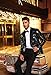 COOFANDY Men Glitter Sequin Blazer Jacket Slim Fit One Button Tuxedo with Pocket Pitch-Black