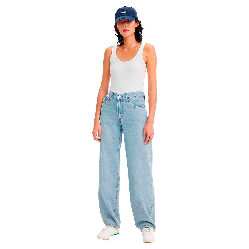 Levi's Women's Baggy DAD Dark Indigo-Worn in, Blue Utopia, 31W x 32L