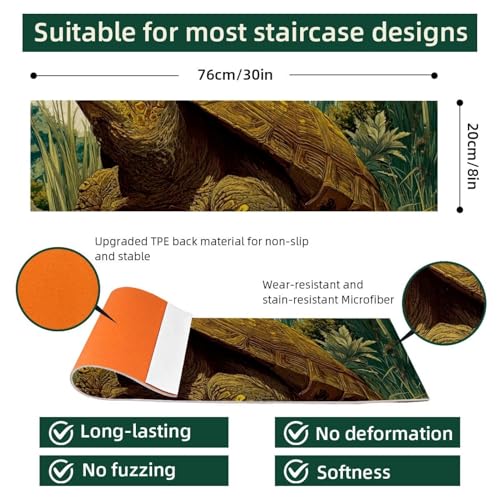 Tapis d'escalier réutilisable et lavable en machine lot de 15 - 5