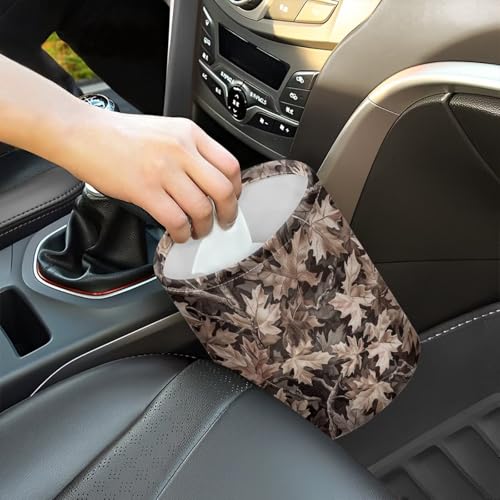 Image of Car Trash Can Camo Hunting Forest Collapsible Hanging Portable Dustbin Bin Waste Basket for Men Women Car Accessories Interior Small Trash Can for SUV Trucks